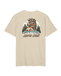 The Santa Cruz Mens Screaming Grizzly T-Shirt in Blond Wood