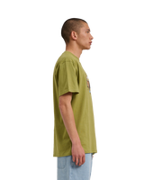 The Santa Cruz Mens Braun Pizza Bear T-Shirt in Iguana