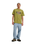 The Santa Cruz Mens Braun Pizza Bear T-Shirt in Iguana