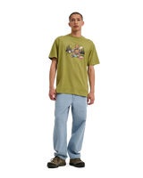 The Santa Cruz Mens Braun Pizza Bear T-Shirt in Iguana