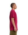 The Santa Cruz Mens Crescent Bone Hand T-Shirt in Burgundy
