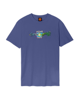 The Santa Cruz Mens Wooton Contact T-Shirt in Navy Dusk