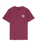 The Santa Cruz Mens Flaming Dice Dot T-Shirt in Burgundy