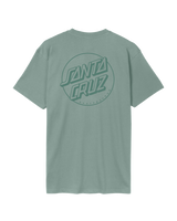 The Santa Cruz Mens Tonal Opus Dot T-Shirt in Moon Rock