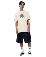 Flash Stacked Dot T-Shirt in Blond Wood