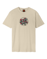 Flash Stacked Dot T-Shirt in Blond Wood