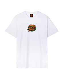 The Santa Cruz Mens Kendall End Of The Dot T-Shirt in White