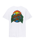 The Santa Cruz Mens Kendall End Of The Dot T-Shirt in White