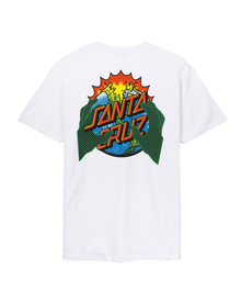 The Santa Cruz Mens Kendall End Of The Dot T-Shirt in White
