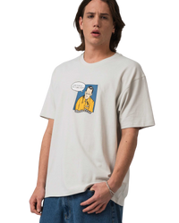 The Santa Cruz Mens Dressen Laugh It Up T-Shirt in Mist