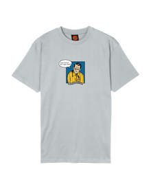 The Santa Cruz Mens Dressen Laugh It Up T-Shirt in Mist