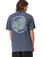 The Santa Cruz Mens Burnt Opus Oversized T-Shirt in Heritage Blue