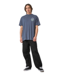 The Santa Cruz Mens Burnt Opus Oversized T-Shirt in Heritage Blue