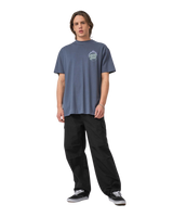 The Santa Cruz Mens Burnt Opus Oversized T-Shirt in Heritage Blue