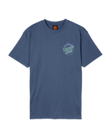 The Santa Cruz Mens Burnt Opus Oversized T-Shirt in Heritage Blue