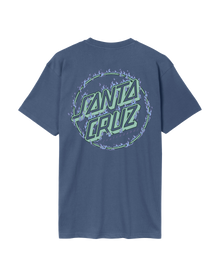 The Santa Cruz Mens Burnt Opus Oversized T-Shirt in Heritage Blue