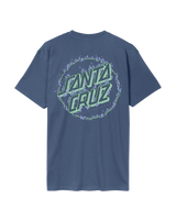 The Santa Cruz Mens Burnt Opus Oversized T-Shirt in Heritage Blue
