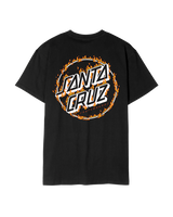 The Santa Cruz Mens Burnt Opus Oversized T-Shirt in Black