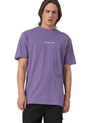 The Santa Cruz Mens Wooten Cyber T-Shirt in Purple Haze