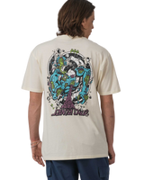 The Santa Cruz Mens Roskopp Dissect Strip T-Shirt in Unbleached Cotton