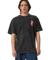 The Santa Cruz Mens Vintage Screaming Connect T-Shirt in Black Acid Wash