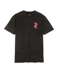 The Santa Cruz Mens Vintage Screaming Connect T-Shirt in Black Acid Wash