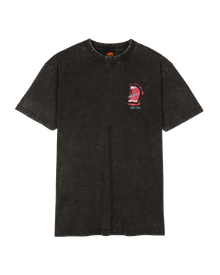 The Santa Cruz Mens Vintage Screaming Connect T-Shirt in Black Acid Wash