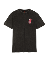 The Santa Cruz Mens Vintage Screaming Connect T-Shirt in Black Acid Wash
