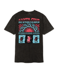 The Santa Cruz Mens Vintage Screaming Connect T-Shirt in Black Acid Wash
