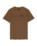 The Santa Cruz Mens Tonal Opus Dot Stripe T-Shirt in Chestnut