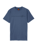The Santa Cruz Mens Tonal Opus Dot Stripe T-Shirt in Heritage Blue