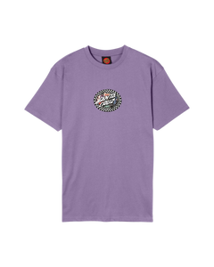 The Santa Cruz Mens Collage Oval Dot T-Shirt in Purple Haze