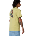 The Santa Cruz Mens Collage Hand T-Shirt in Faded Khaki