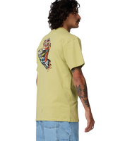 The Santa Cruz Mens Collage Hand T-Shirt in Faded Khaki