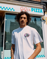 Natas Sketch Panther T-Shirt in White