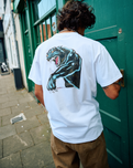 Natas Sketch Panther T-Shirt in White