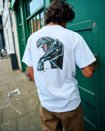 Natas Sketch Panther T-Shirt in White