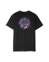 The Santa Cruz Mens Roskopp Monster Strip T-Shirt in Black