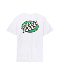 The Santa Cruz Mens Vertigo Dot T-Shirt in White