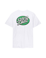 The Santa Cruz Mens Vertigo Dot T-Shirt in White