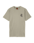 Stamped Screaming Hand T-Shirt in Stone Grey