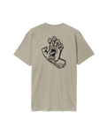 The Santa Cruz Mens Stamped Screaming Hand T-Shirt in Stone Grey