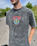 Out Of Time Front T-Shirt in Black Acid Wash