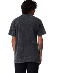 The Santa Cruz Mens Out Of Time Front T-Shirt in Black Acid Wash