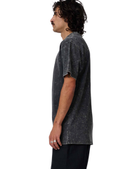 The Santa Cruz Mens Out Of Time Front T-Shirt in Black Acid Wash