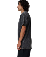 The Santa Cruz Mens Out Of Time Front T-Shirt in Black Acid Wash