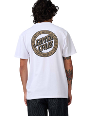 The Santa Cruz Mens Loco Dot T-Shirt in White