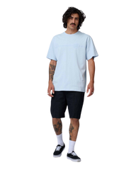 The Santa Cruz Mens Tonal Opus Dot Stripe T-Shirt in Fresh Blue