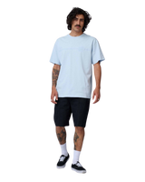 The Santa Cruz Mens Tonal Opus Dot Stripe T-Shirt in Fresh Blue