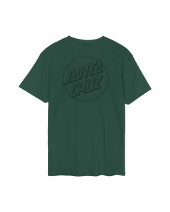 The Santa Cruz Mens Tonal Opus Dot Stripe T-Shirt in Kale